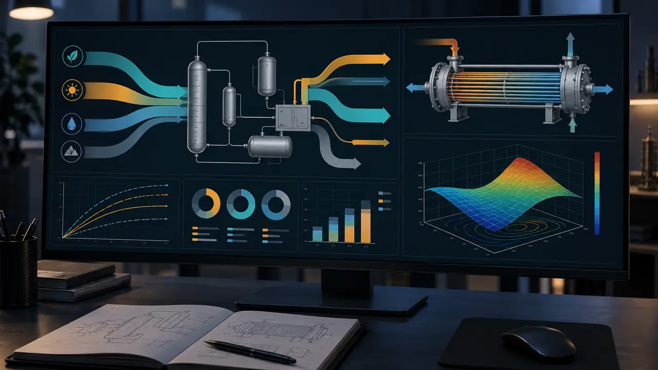 Energy and exergy systems-analysis visualization