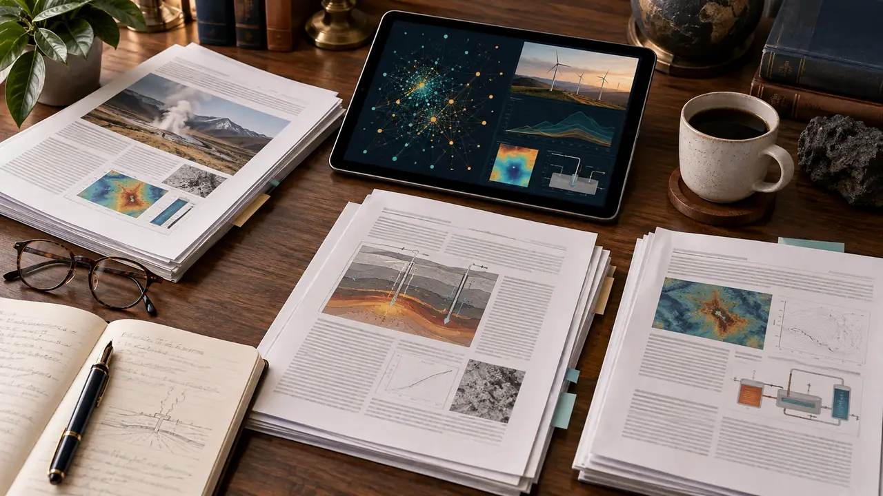 Renewable-energy research manuscripts and a scholarly peer-review workspace